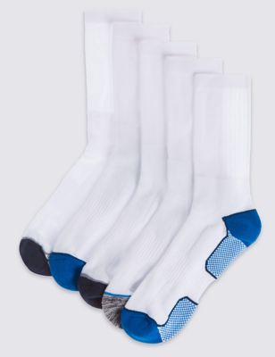 5 Pairs of Cool & Fresh&trade; Heel & Toe Socks
